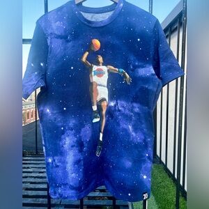 NIKE AIR JORDAN XI 11 SPACE JAM GALAXY 20th ANNIVERSARY SHIRT Sz L